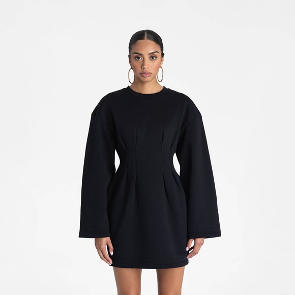 Kahlana Dresses & Skirts - KBB by KAHLANA x Target S Small Long Sleeve The Sweatshirt Dress Mini Black NWT